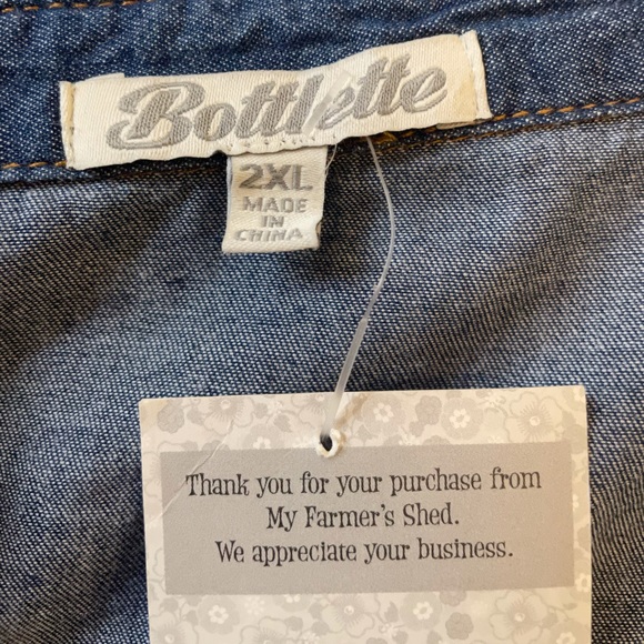 🌾NWT amazing farm girl jeans shirt - Picture 10 of 11